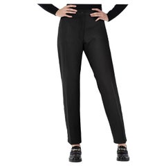 Dolce 
Gabbana Schwarz Wolle Spitze Hose Größe XL