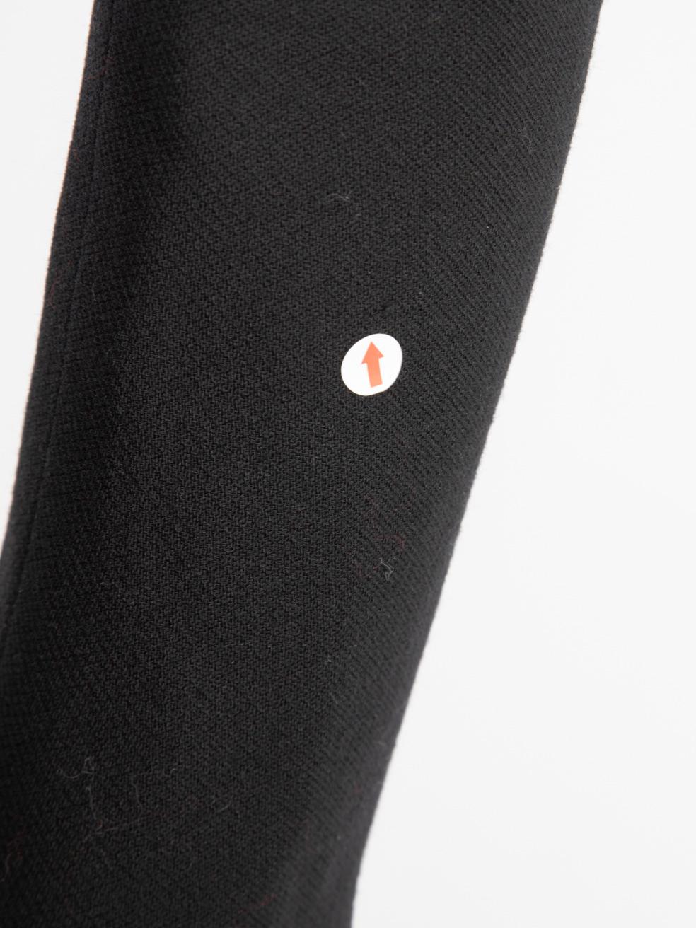 Dolce & Gabbana Black Wool Mid Length Blazer Size XS For Sale 2