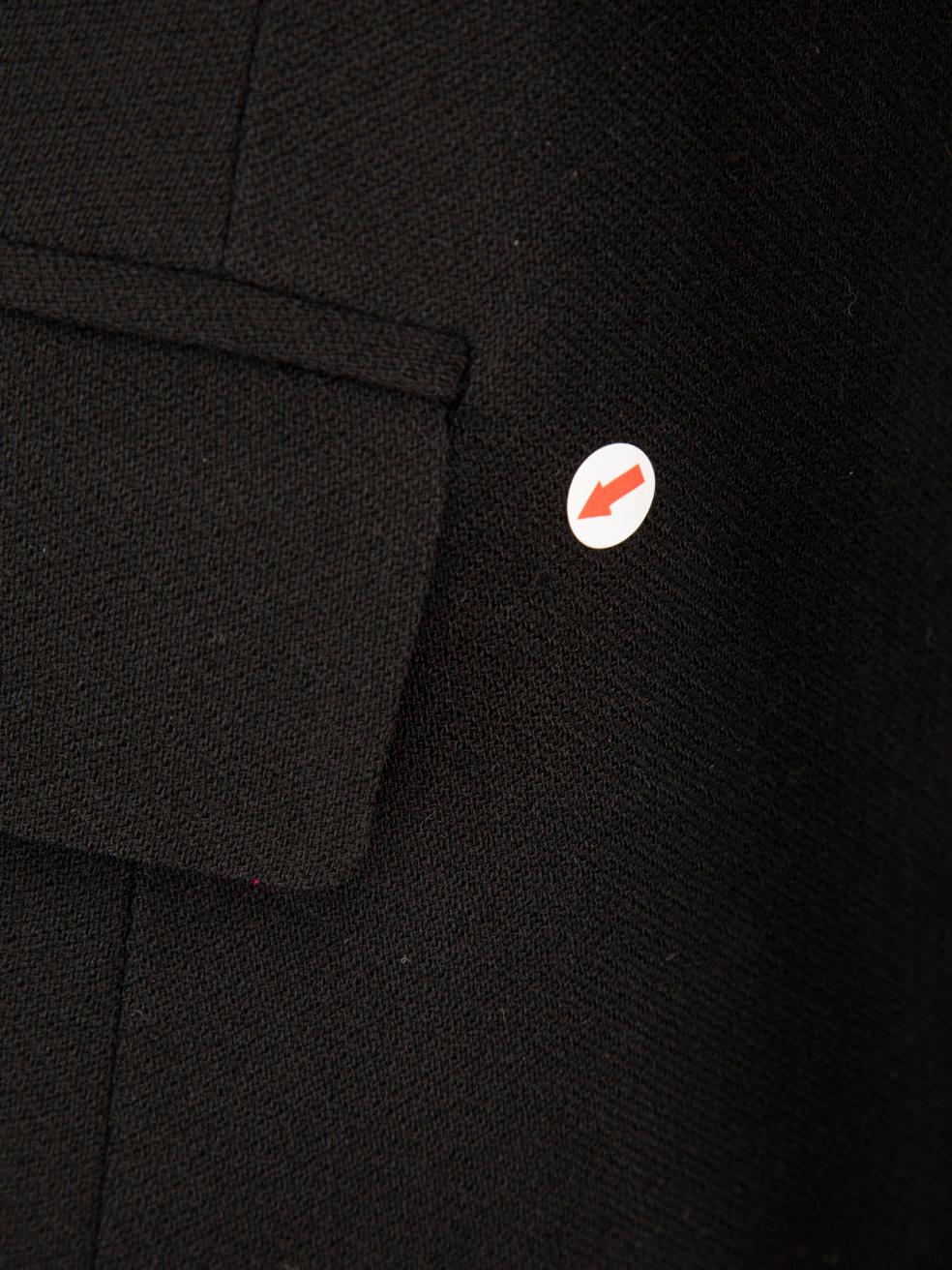 Dolce & Gabbana Black Wool Mid Length Blazer Size XS For Sale 3