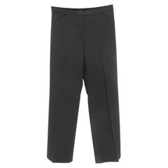 Dolce & Gabbana Black Wool Palazzo Pants 2000s
