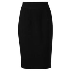 Dolce 
Gabbana Black Wool Pencil Skirt Size M