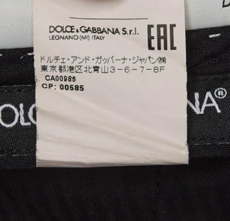 Dolce & Gabbana Pantalon régulier en laine noire XS Bon état - En vente à Dubai, Al Qouz 2