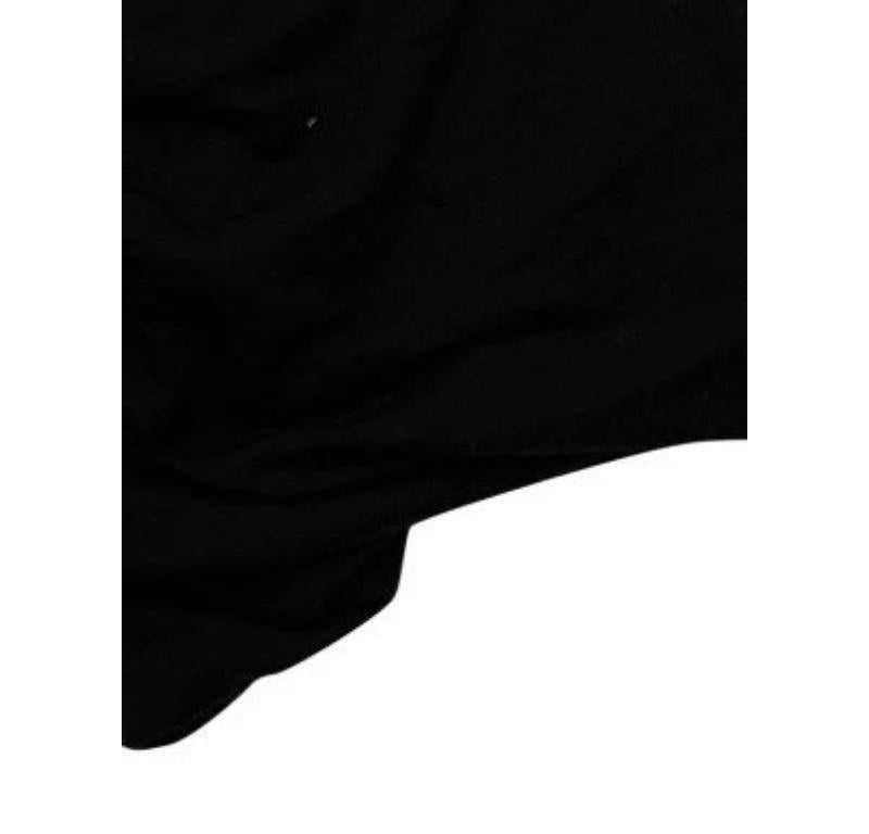 Dolce & Gabbana Black Wool Ruched Sleeveless Mini Dress For Sale 2