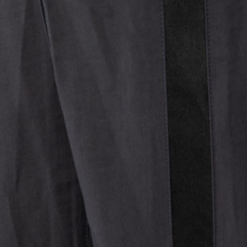 Uomo Dolce & Gabbana - Pantaloni sartoriali neri in lana e seta M. in vendita