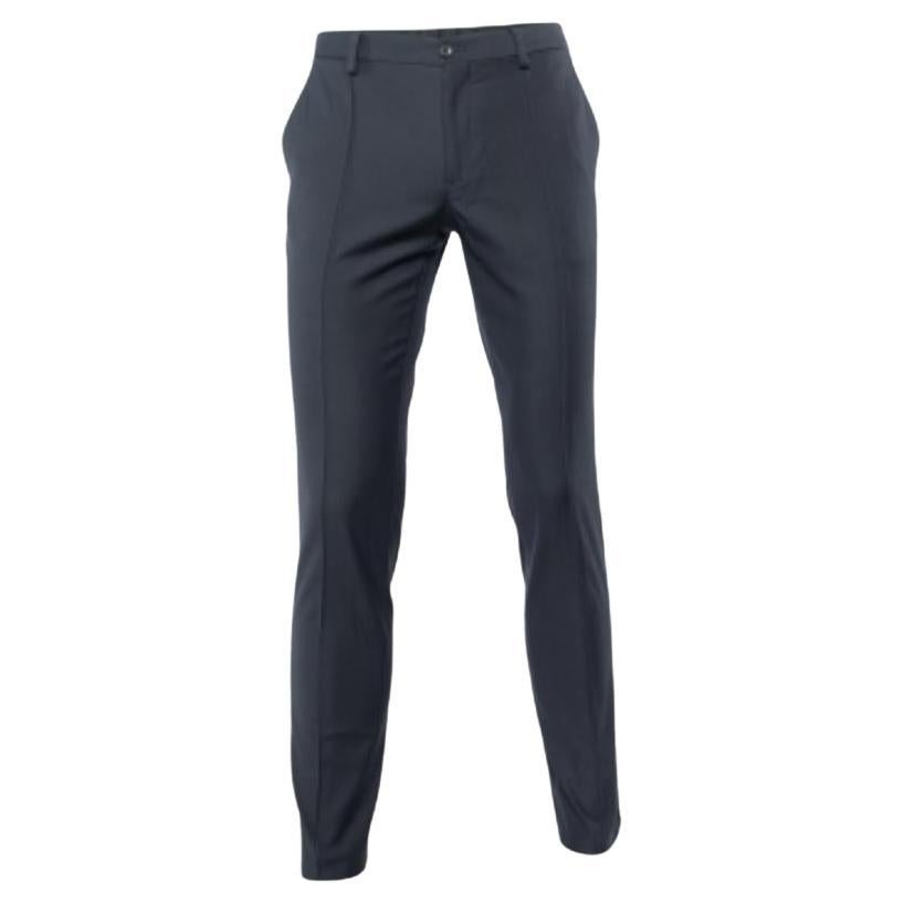 Dolce & Gabbana - Pantaloni sartoriali neri in lana e seta M.
