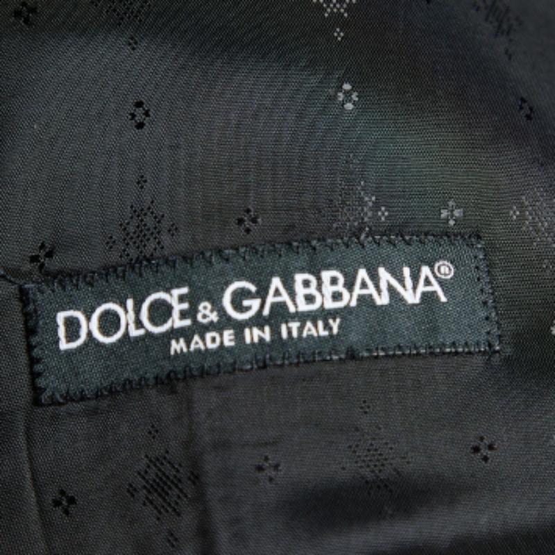 Uomo Dolce & Gabbana Gilet nero in lana e seta con bottoni sul davanti M. in vendita