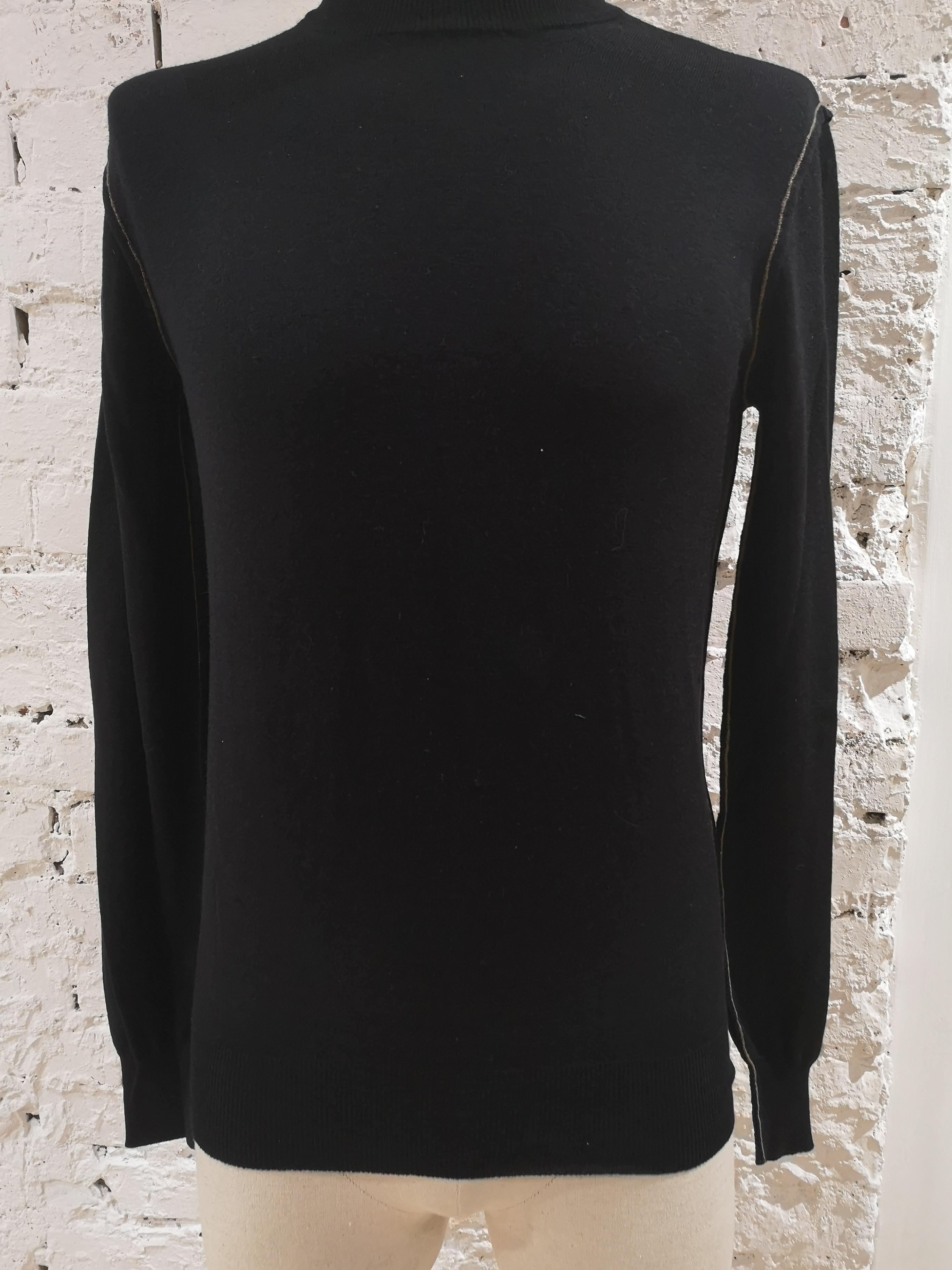 Black Dolce & Gabbana black wool sweater