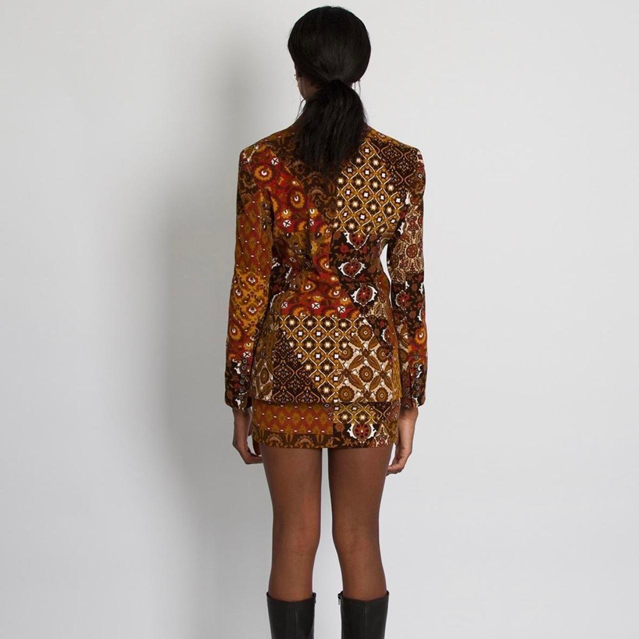 Dolce & Gabbana Blazer Paisley Floral Patchwork Corduroy Jacket For Sale 2