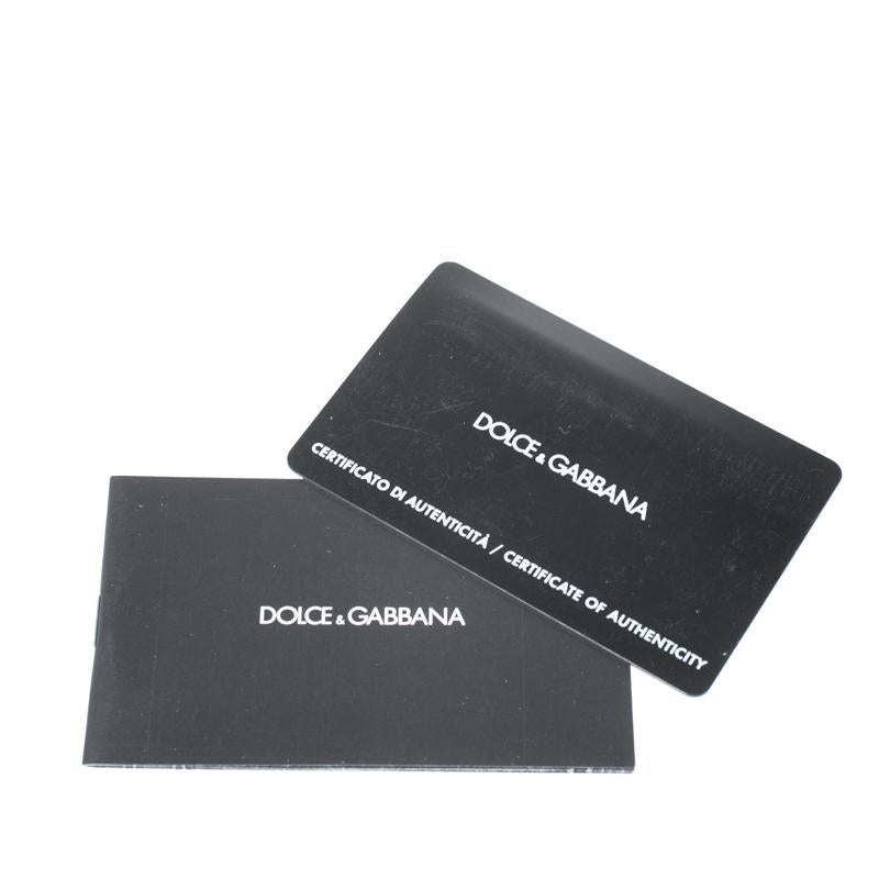 Dolce & Gabbana D-Ring-Tasche aus blauem/braunem Denim und Leder mit Klappe 1