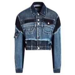 Dolce & Gabbana Blue Cotton Denim Jeans Short Jacket Blazer Blouson DG