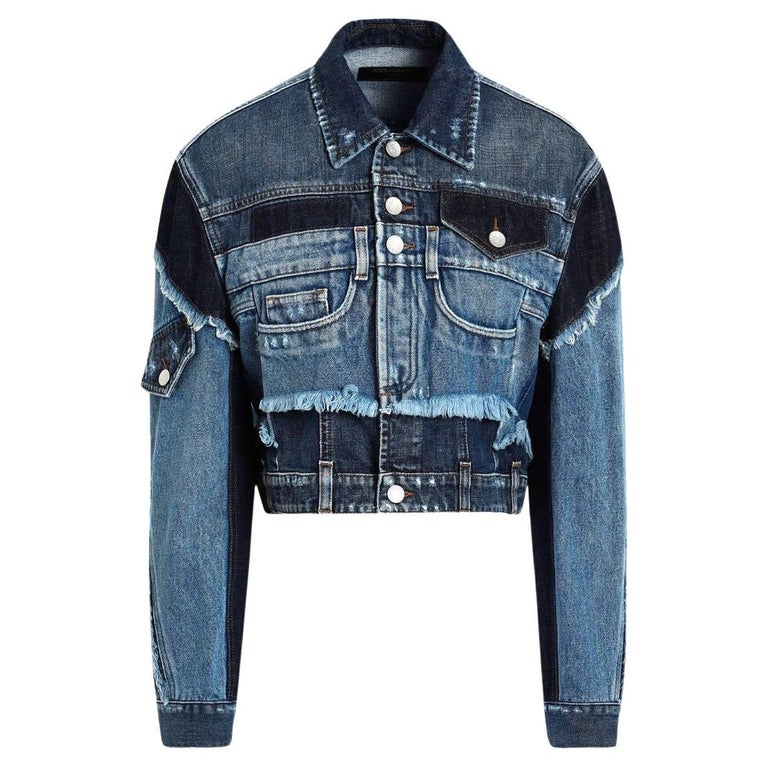 Dolce & Gabbana Black Blue Cotton Denim Blouson Men Jacket main image 0