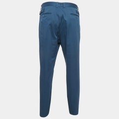 Dolce & Gabbana Pantaloni in cotone blu XXXL