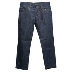 Dolce & Gabbana Blue Denim Fit 12 Straight Leg Jeans S