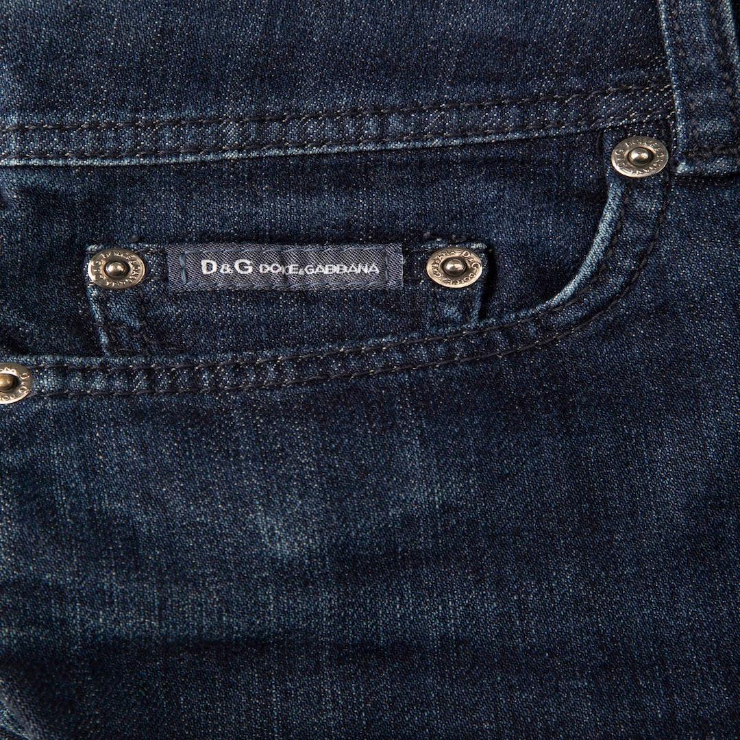 Dolce & Gabbana Minifalda ajustada vaquera azul Talla S Negro en venta