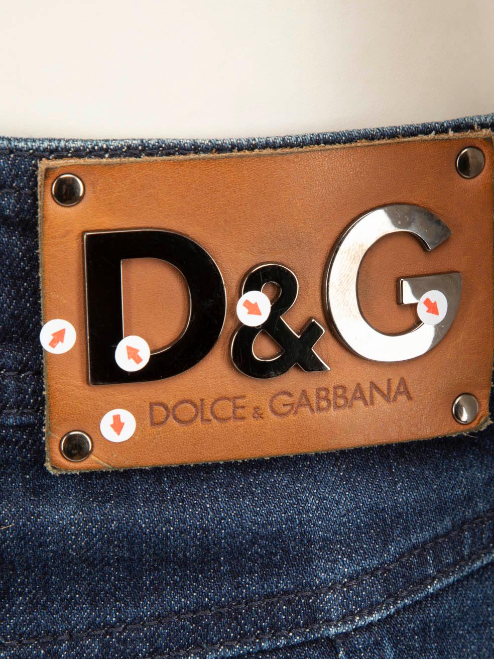 Dolce & Gabbana Minifalda ajustada vaquera azul Talla S en Excelente estado para la venta en London, GB