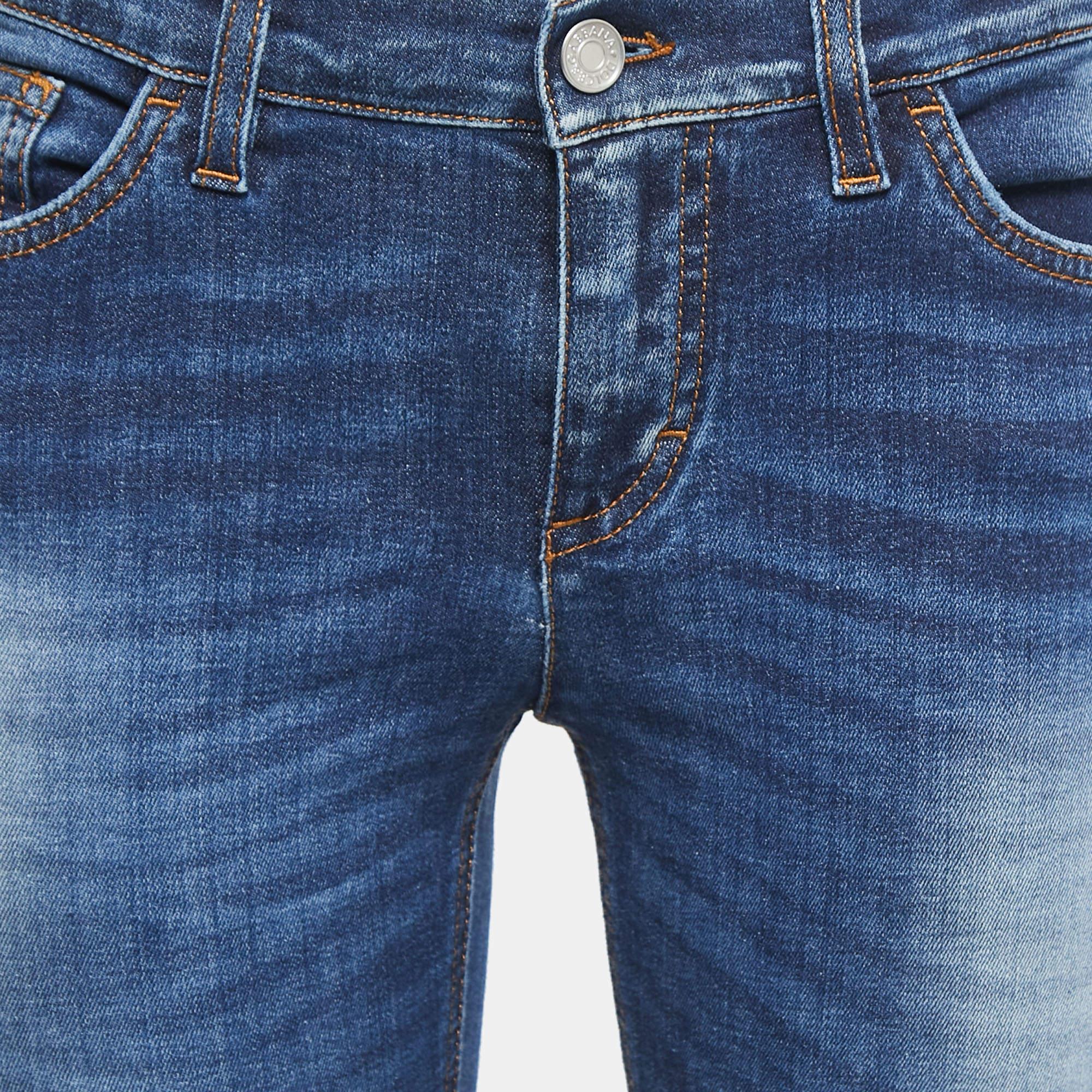 Women's Dolce & Gabbana Blue Denim Girly Skinny Jeans M Waist 30