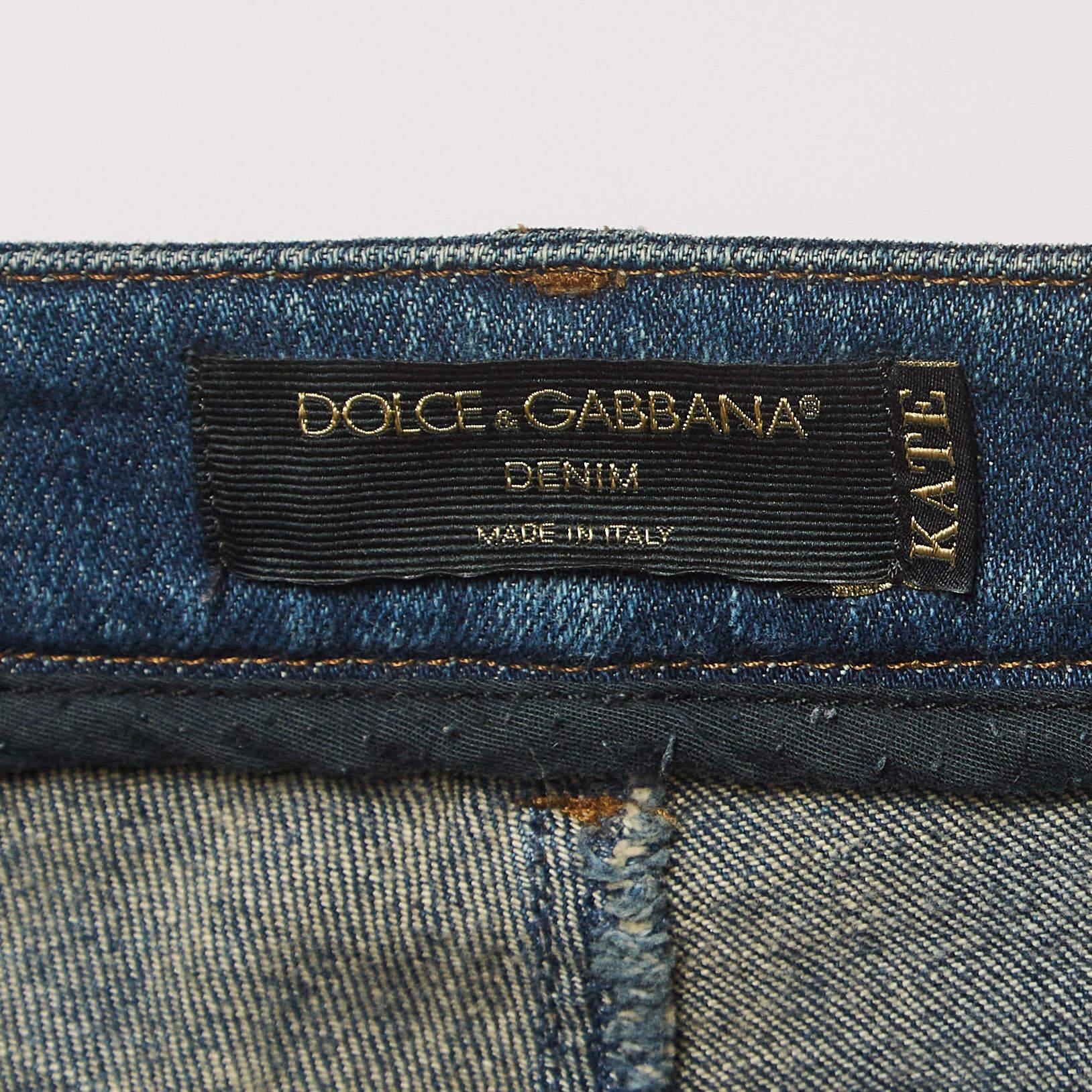 Women's Dolce & Gabbana Blue Denim Kate Jeans XL Waist 34
