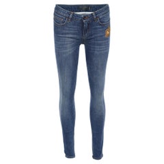 Dolce & Gabbana Blaue Denim-Jeans aus Denim in hübscher Größe S