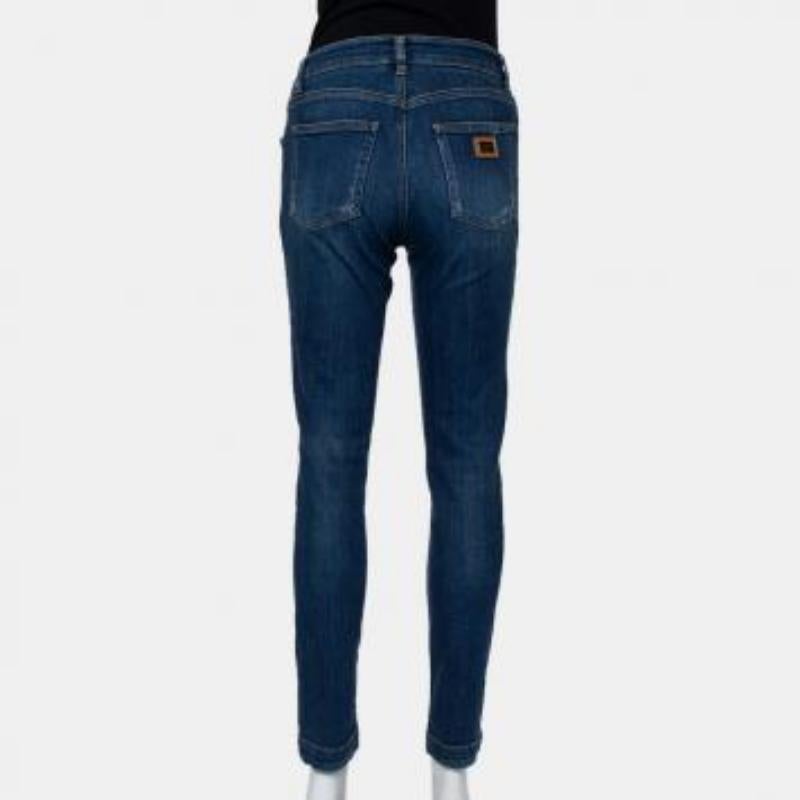 Dolce & Gabbana Blue Denim Skinny Audrey Jeans M For Sale 3