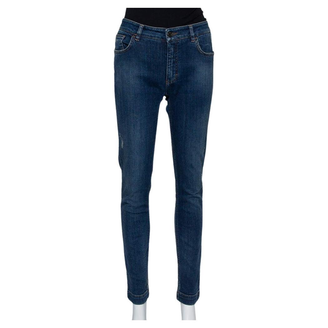 Dolce & Gabbana Blue Denim Skinny Audrey Jeans M For Sale