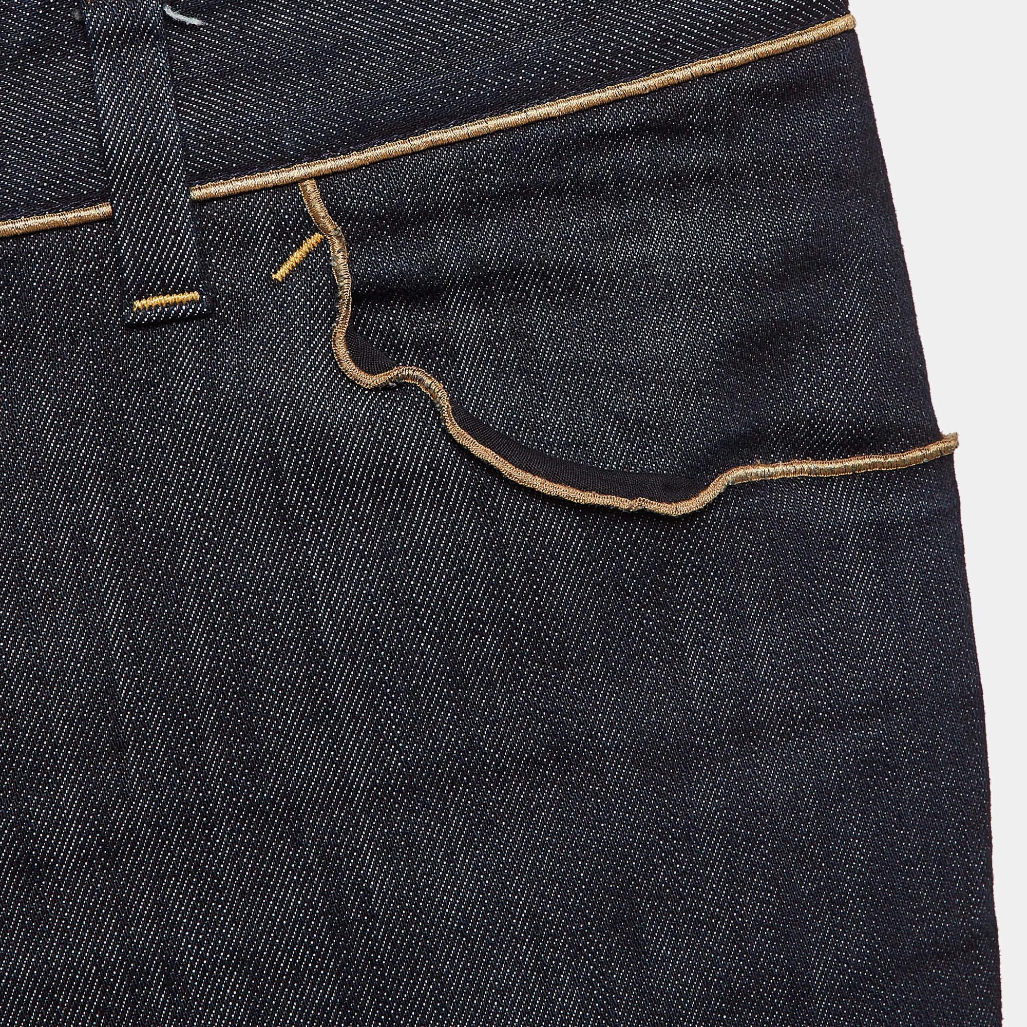 De las mujeres Dolce & Gabbana Pantalón ancho vaquero azul  Vaqueros S Cintura 30 en venta