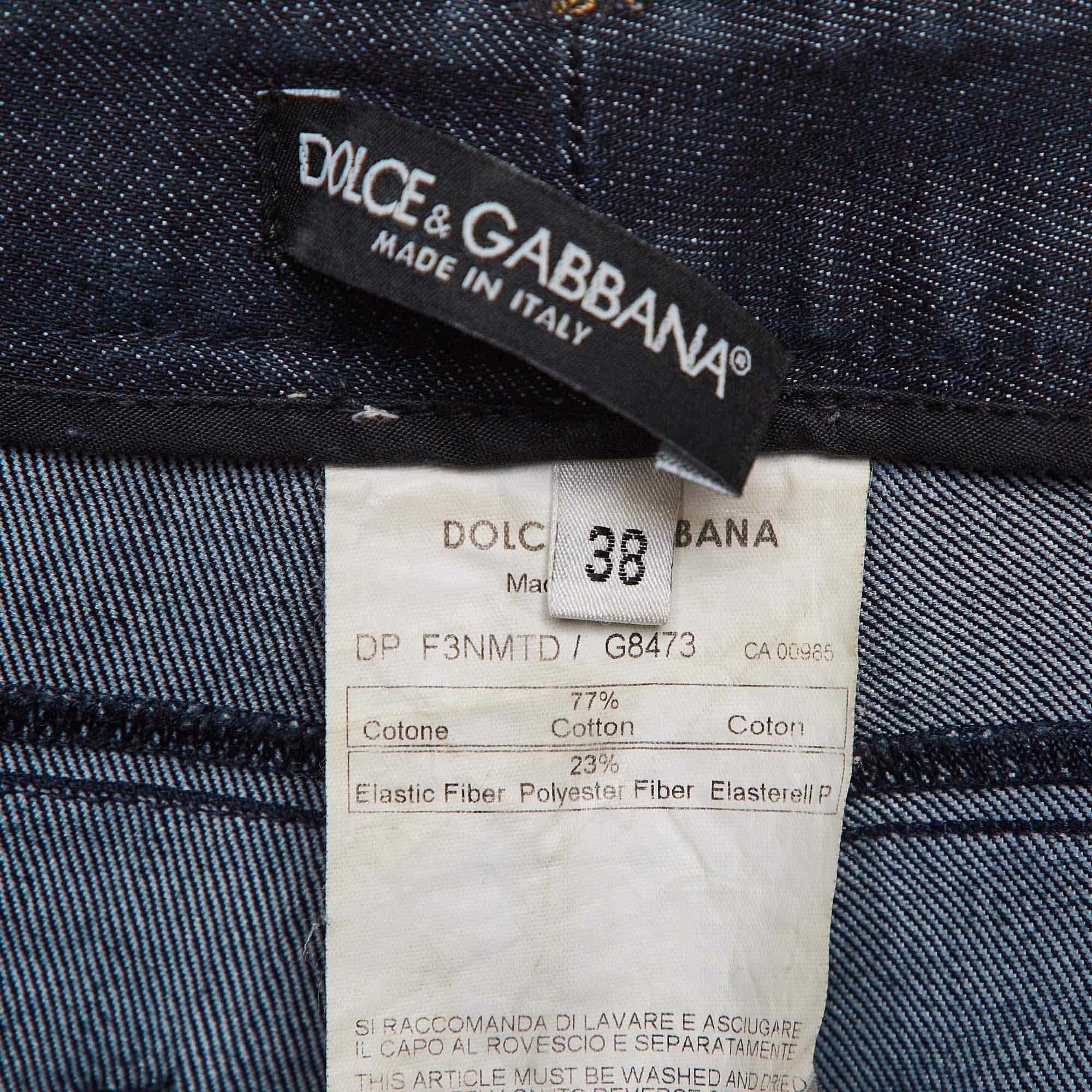 Dolce & Gabbana Pantalón ancho vaquero azul  Vaqueros S Cintura 30 en venta 2
