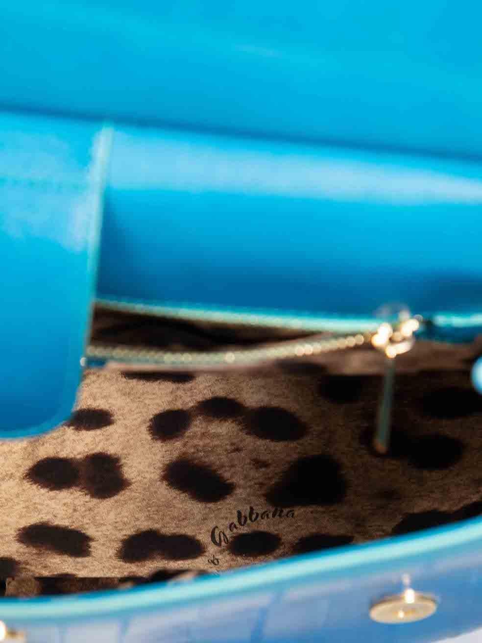 Dolce & Gabbana Blue Eel Leather Miss Sicily Bag For Sale 1