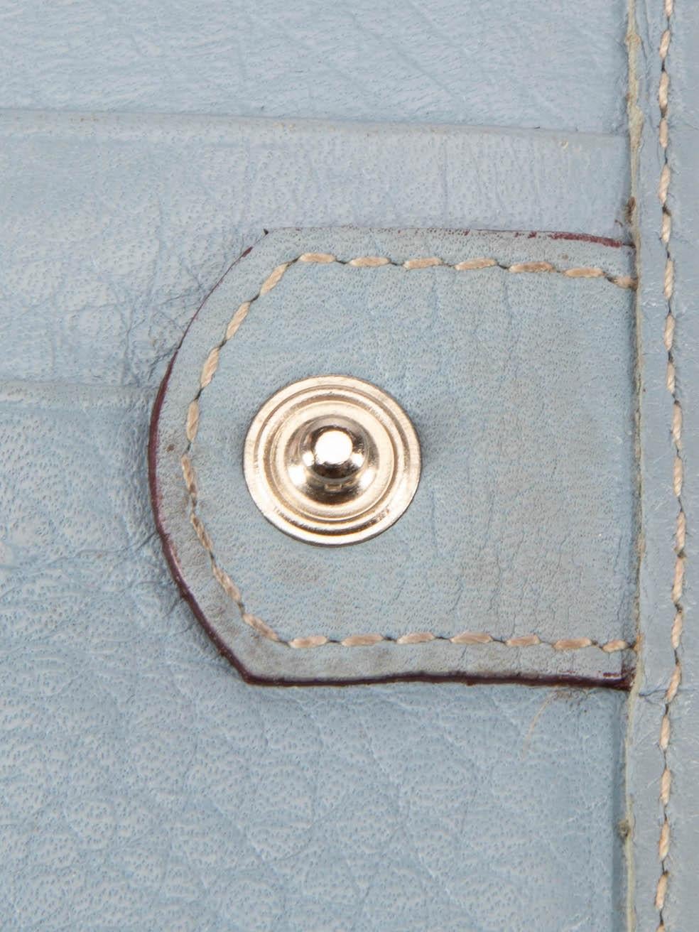 Dolce & Gabbana Blue Flap Continental Wallet For Sale 4