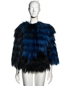 Dolce & Gabbana blue goat hair jacket, fw 1999
