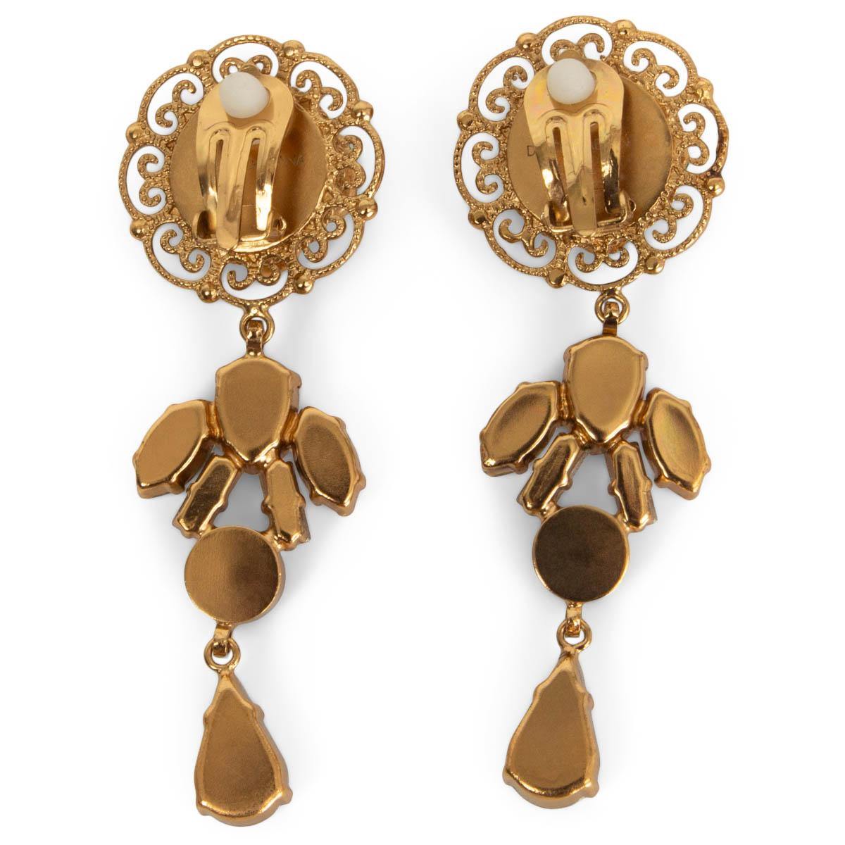 dolce and gabbana clip on earrings