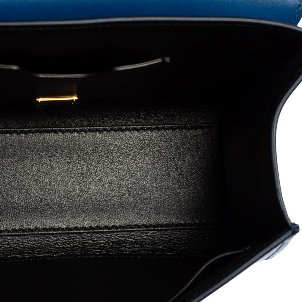 Dolce & Gabbana Blue Leather Lucia Chain Shoulder Bag 5