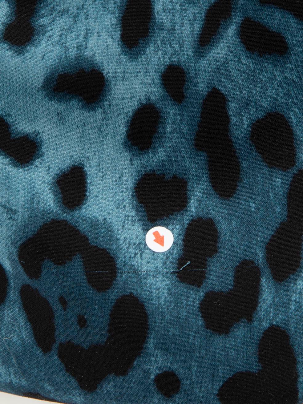 Women's Dolce & Gabbana Blue Leopard Pattern Knee Length Dress Size S
