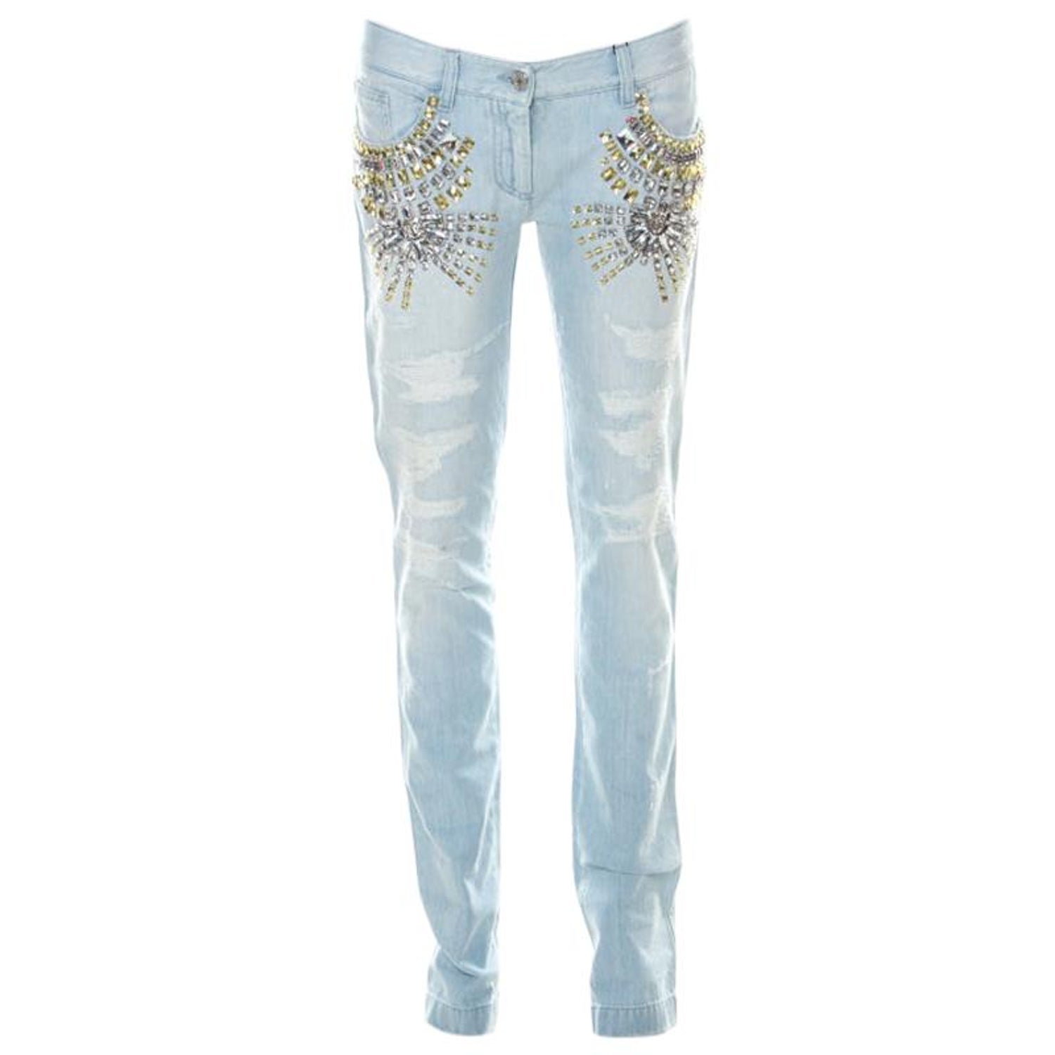 Dolce & Gabbana women's light blue jeans 
