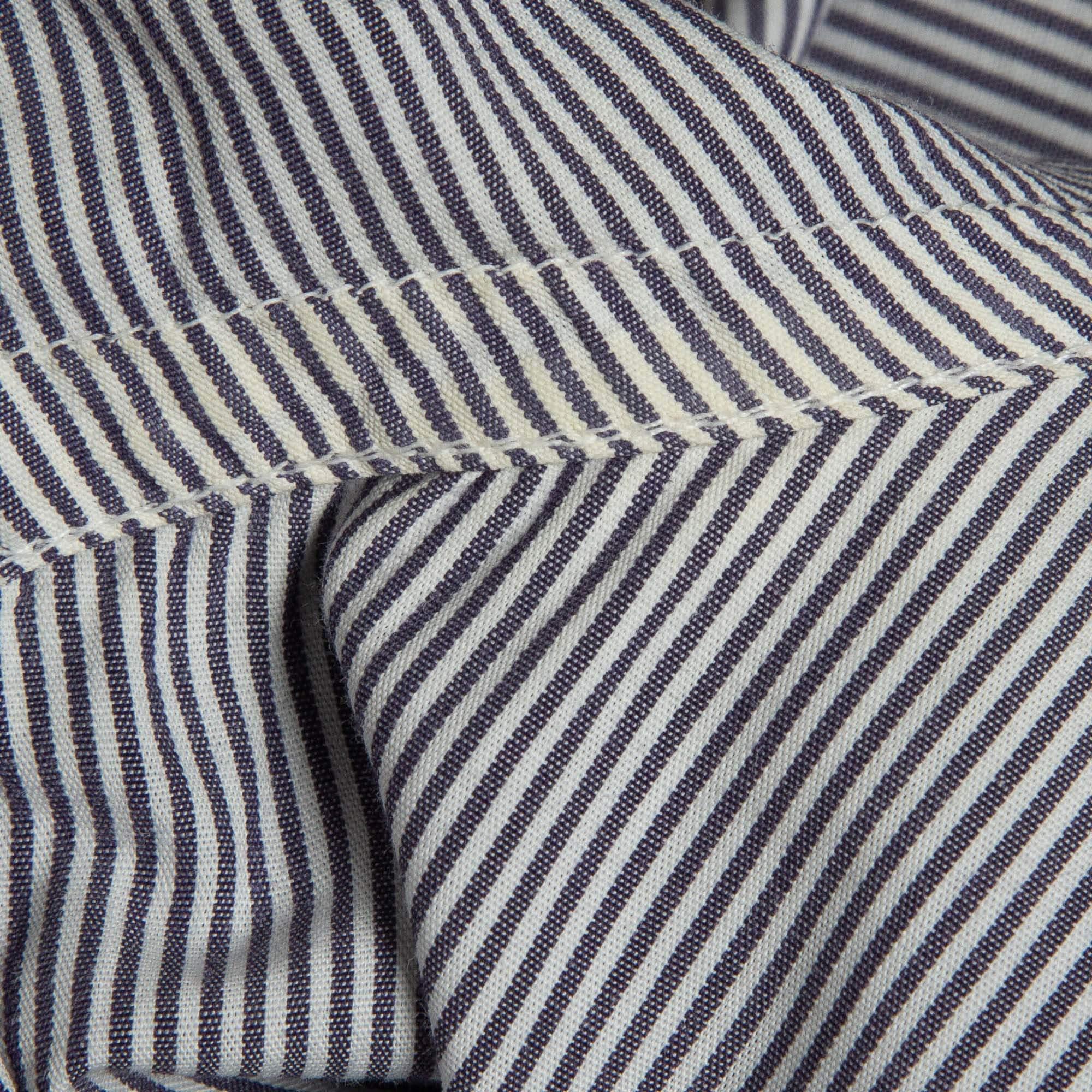 Dolce & Gabbana Blue Pinstripe Cotton Button Front Shirt XL For Sale 2