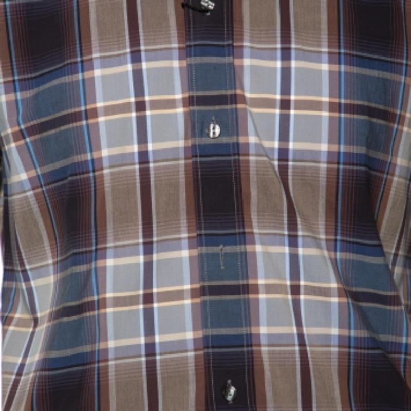 Dolce & Gabbana Blue Plaid Checked Cotton Gold Label Shirt M 1