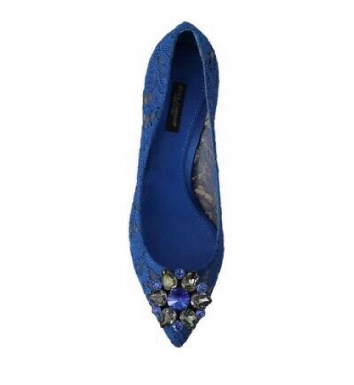 dolce and gabbana blue heels