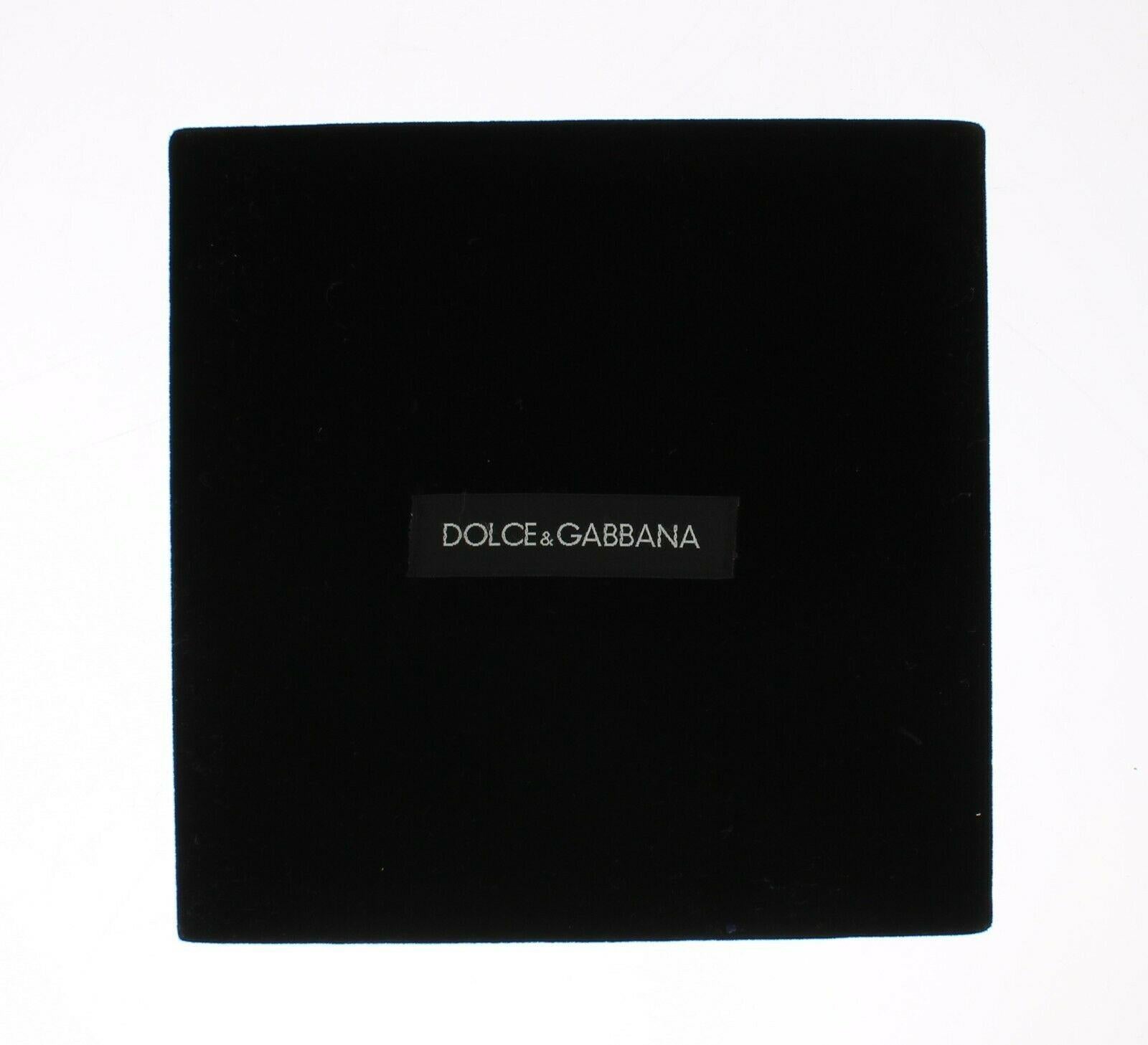 Dolce & Gabbana Blue Red Silver Glass DG Loves London GB Chain Charm Bracelet  2