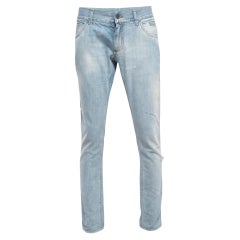 Dolce & Gabbana Blue Ripped Denim 14 Jeans L Waist 34"