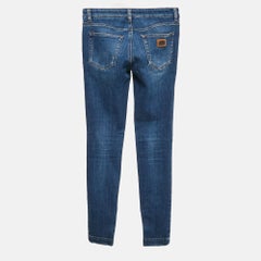 Dolce & Gabbana Blue Ripped Denim Pretty Jeans XS Waist 26"