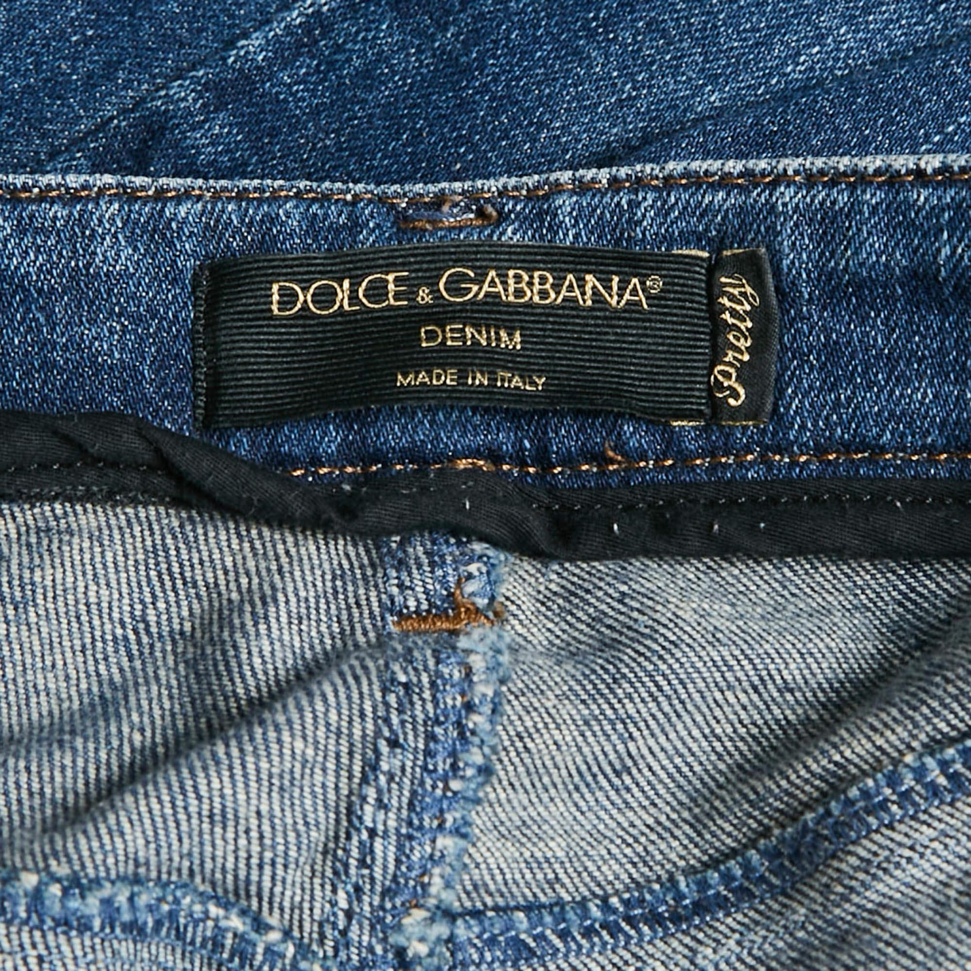 Dolce & Gabbana Vaqueros rotos azules Pretty Jeans XS Cintura 26 en Bueno estado para la venta en Dubai, Al Qouz 2