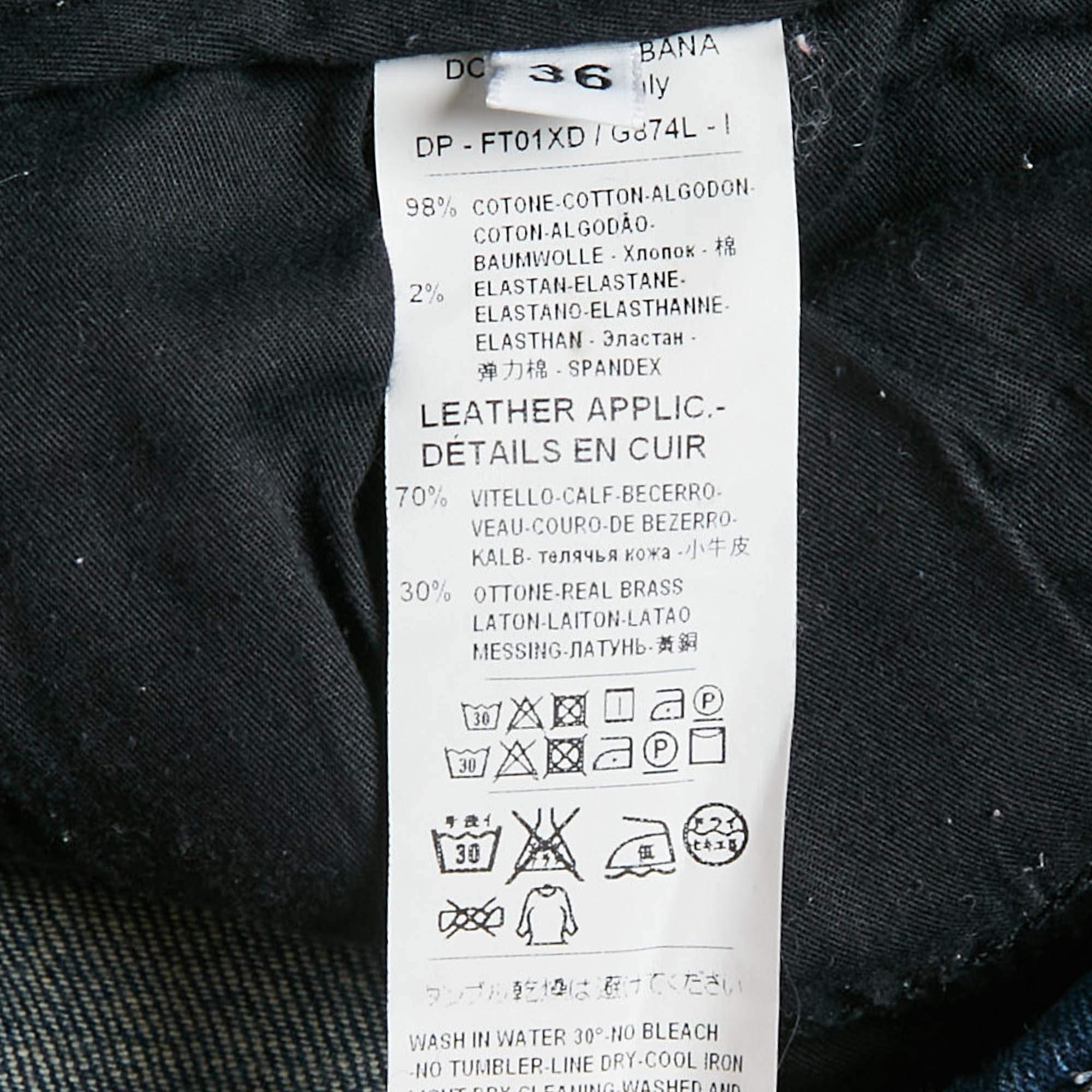 De las mujeres Dolce & Gabbana Vaqueros rotos azules Pretty Jeans XS Cintura 26 en venta