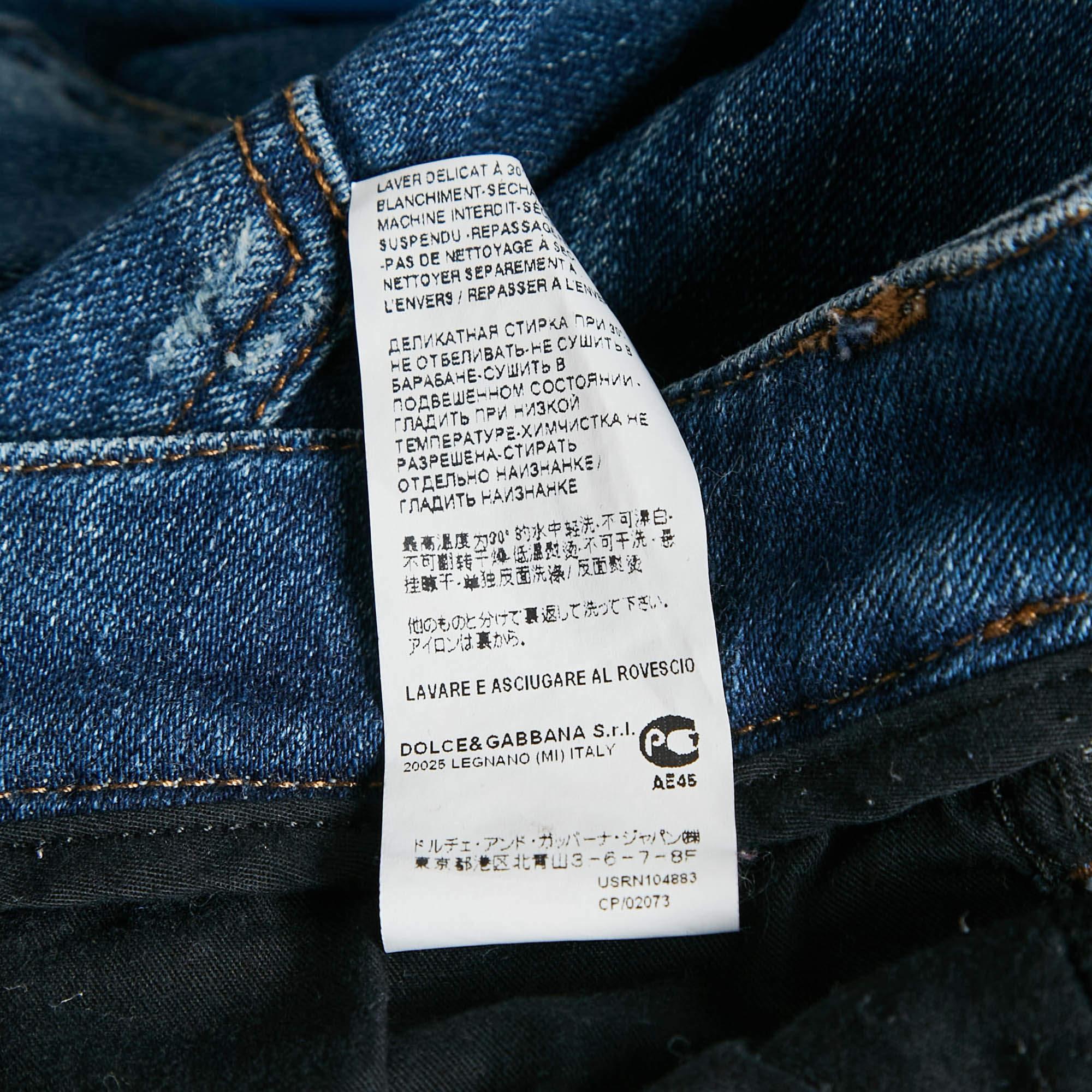 Dolce & Gabbana Vaqueros rotos azules Pretty Jeans XS Cintura 26 en venta 1