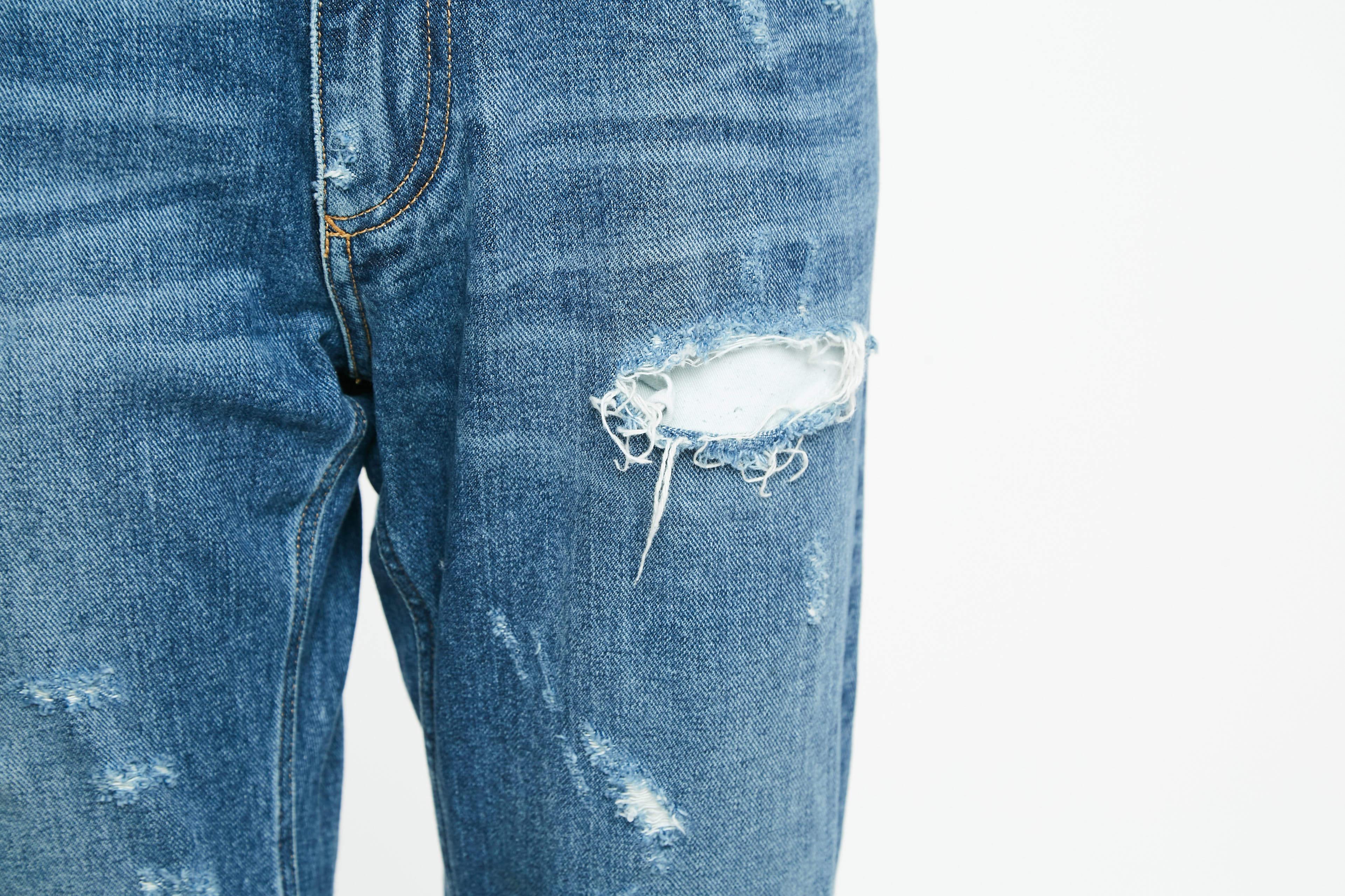 Uomo Dolce & Gabbana Jeans Slim Fit strappati blu M Vita 32