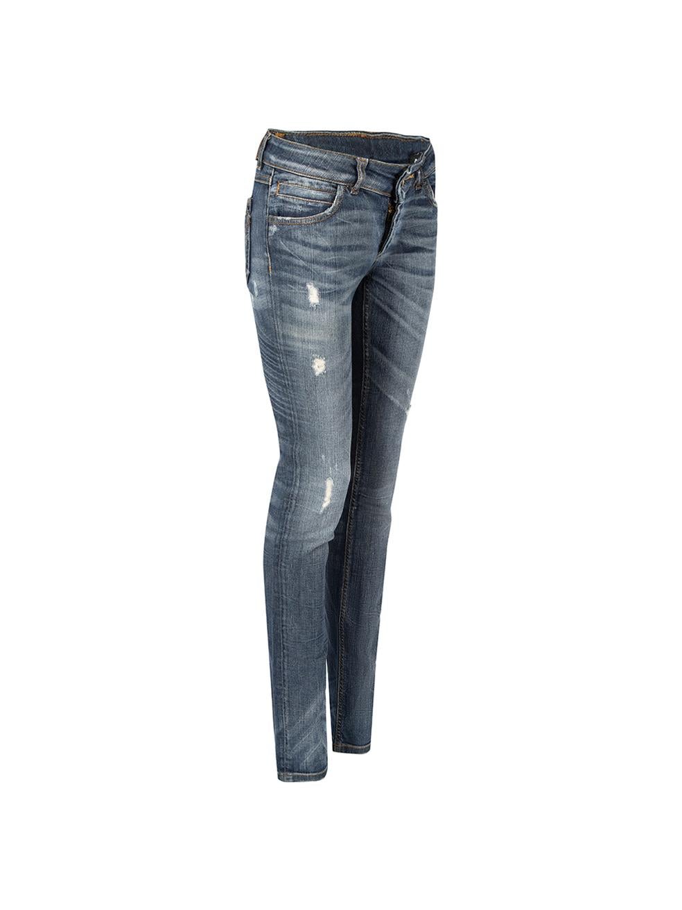 CONDIT ist sehr gut. Kaum sichtbare Abnutzungserscheinungen an der Jeans sind bei diesem gebrauchten D&G Designer-Wiederverkaufsartikel zu erkennen.

Einzelheiten
Blau
Baumwoll-Denim
Jeans
Skinny fit
Niedriger Anstieg
Distressed-Detail
3x