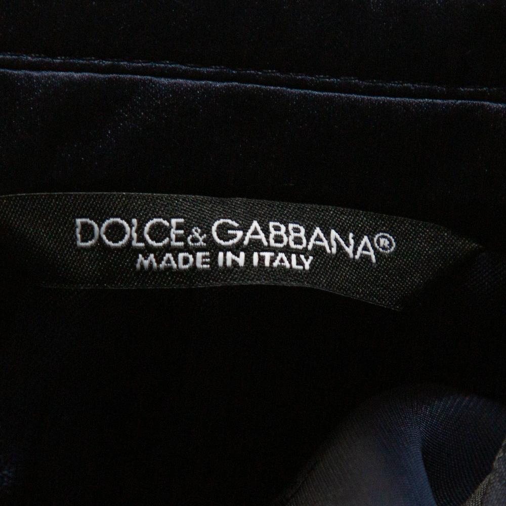 Dolce & Gabbana Blue Velvet Casino Tuxedo Jacket M 2