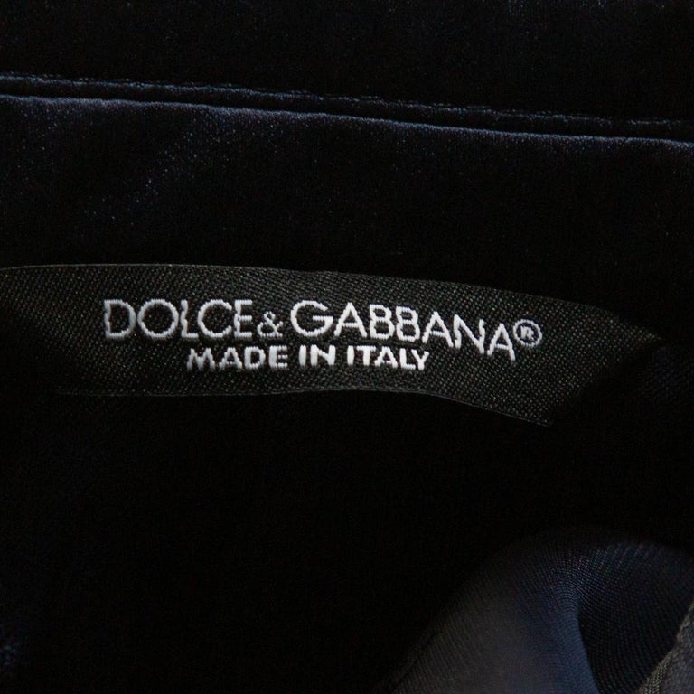 Dolce and Gabbana Blue Velvet Casino Tuxedo Jacket M at 1stDibs
