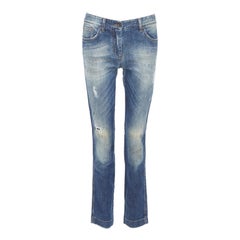 DOLCE GABBANA jean bleu lavé délavé dégradé taille IT 40 M