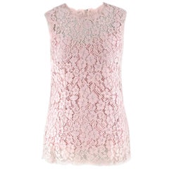 Dolce & Gabbana Blush Pink Lace Top US 4