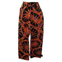 Dolce & Gabbana Bold Whimsical "Magical Wheels" Low-Cut Four-Pocket Cotton Jeans