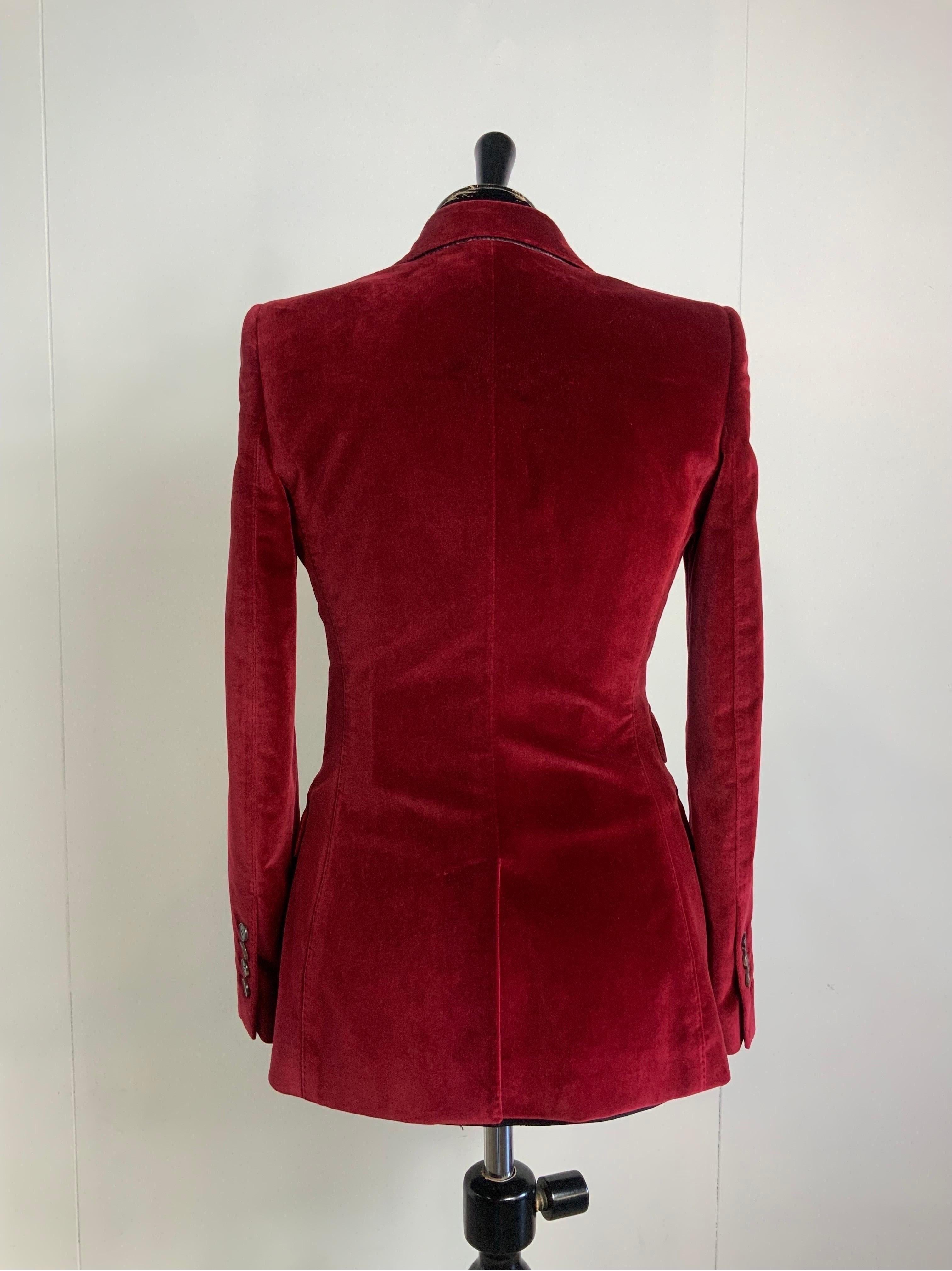 Women's or Men's Dolce & Gabbana Bordeaux Jacket & Vest 